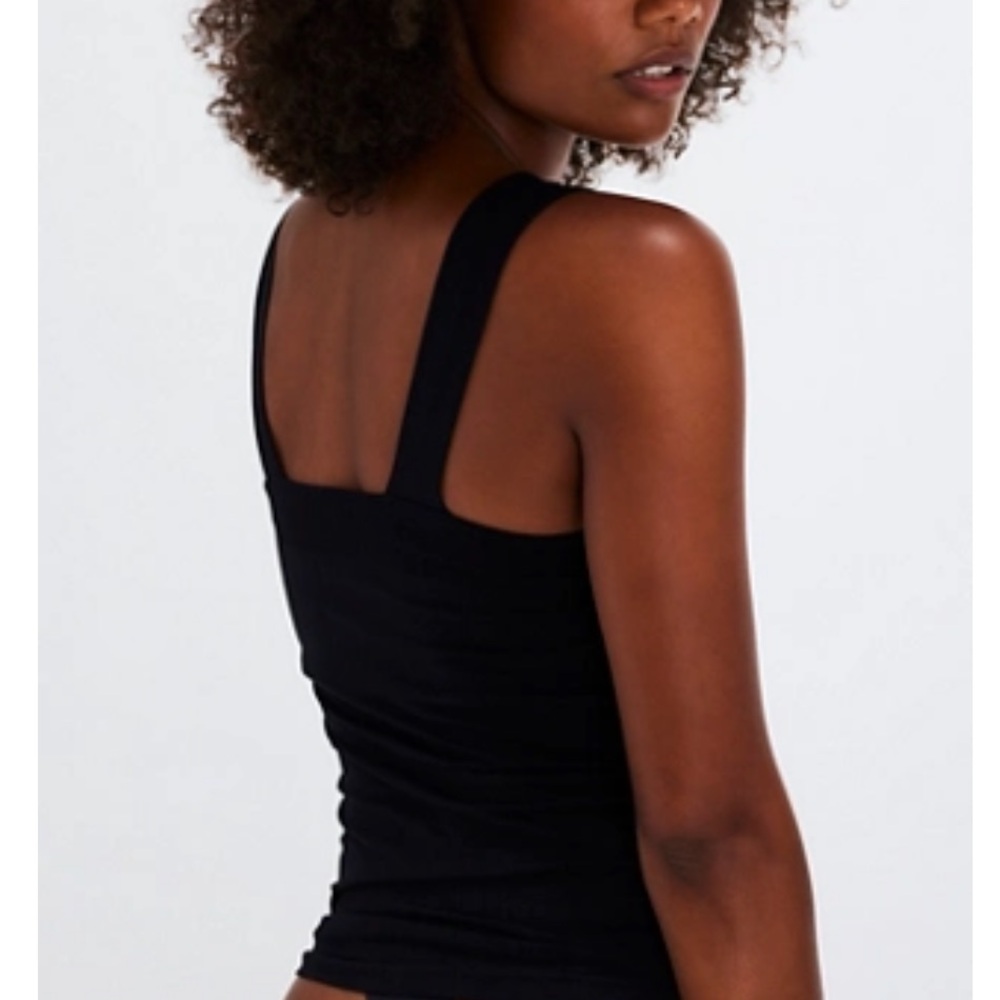 Free People Clean Lines Square-Neck Tank in Black Size XS/S NWOT - Picture 4 of 7